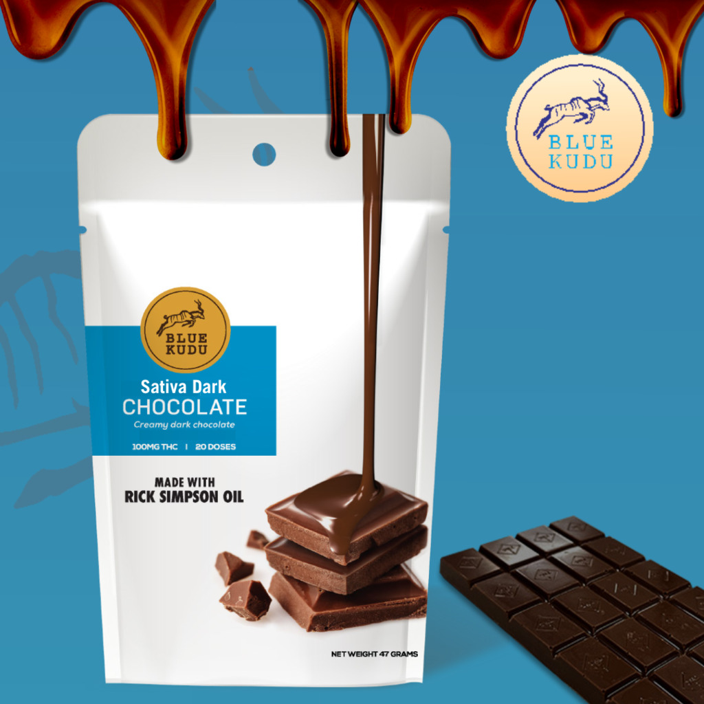 Buy Blue Kudu Edibles RSO Sativa Dark Chocolates [5mg] 20-Pieces image №0