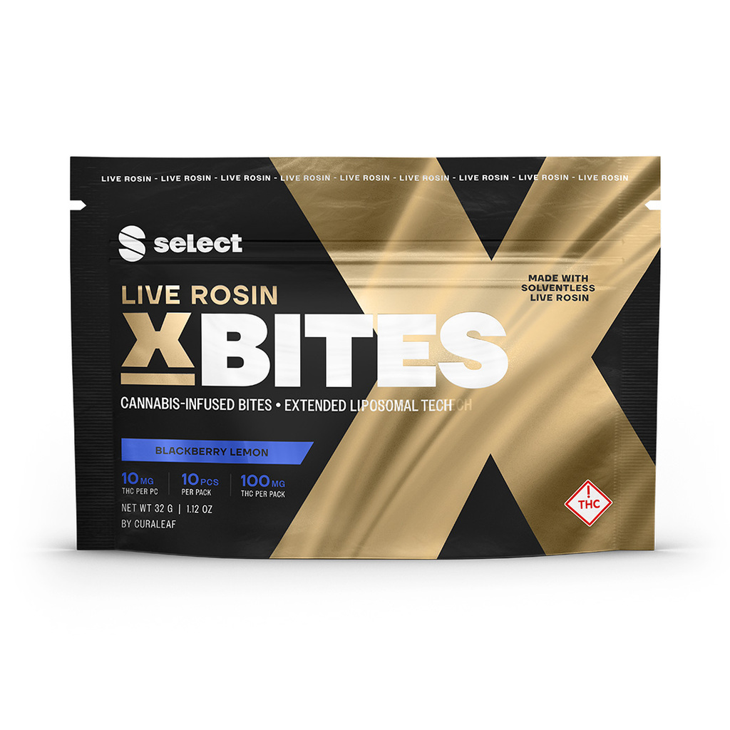 Buy Select Edibles Live Rosin X Bites Blackberry Lemon [10mg] 10-Pack image