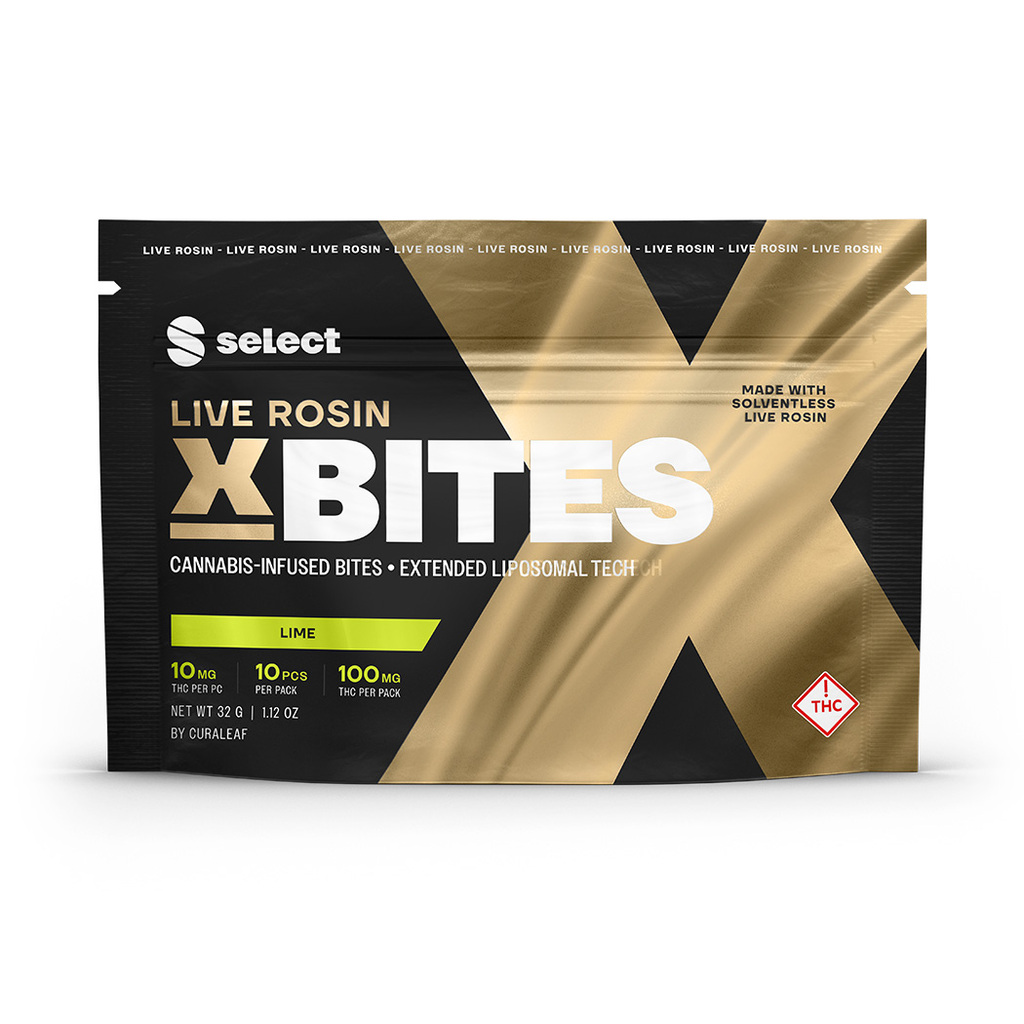 Buy Select Edibles Live Rosin X Bites Lime [10mg] 10-Pack image
