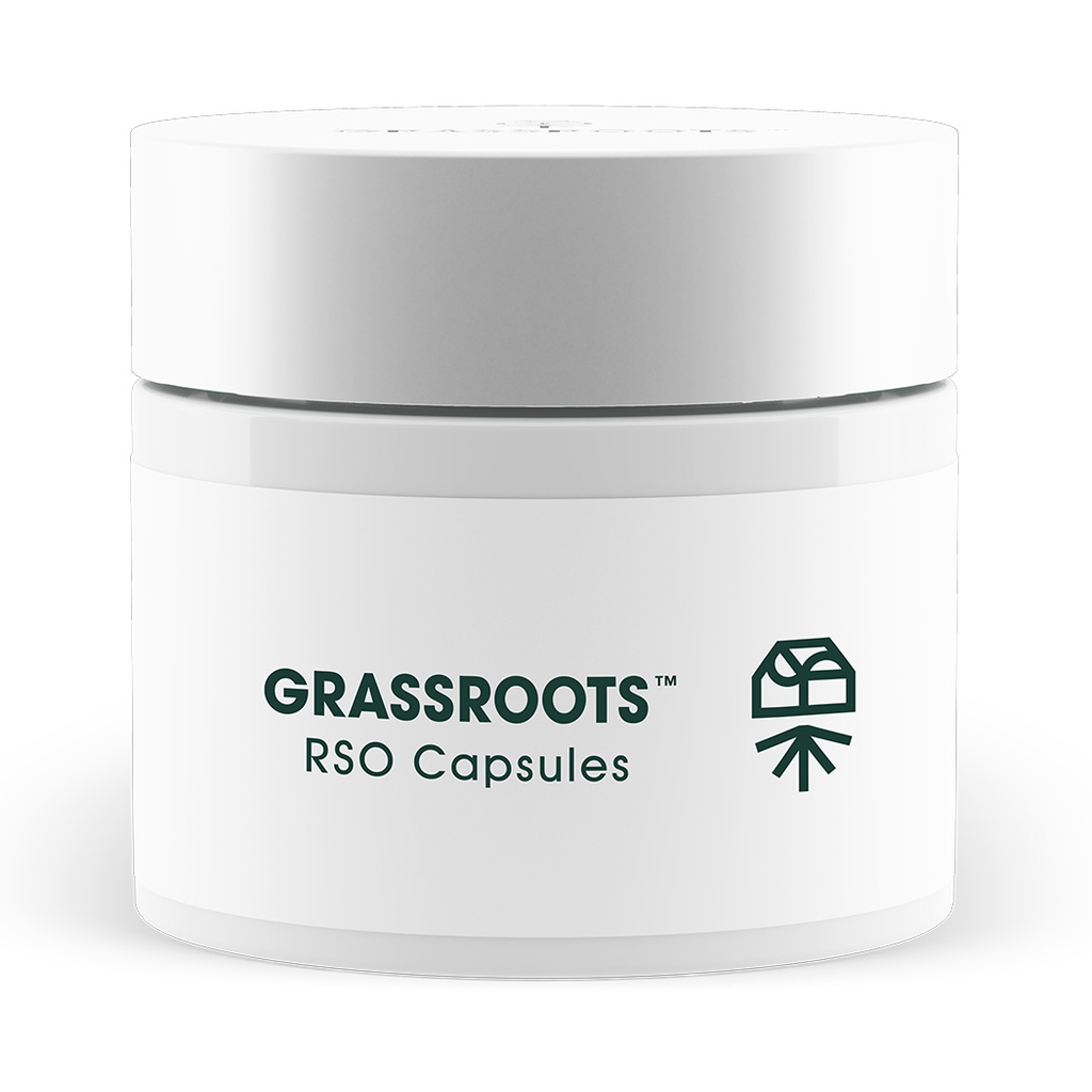 Buy Grassroots Oral Jet Fuel Gelato RSO [10mg] 30-Capsules image