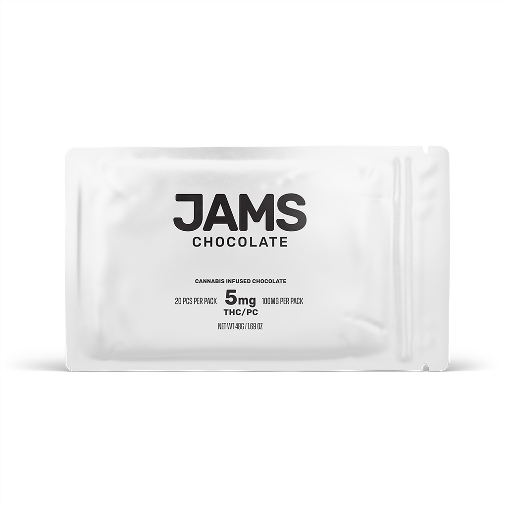 Buy JAMS Edibles Toasted Coconut Fast-Acting Milk Chocolates [5mg] 20-Pieces image