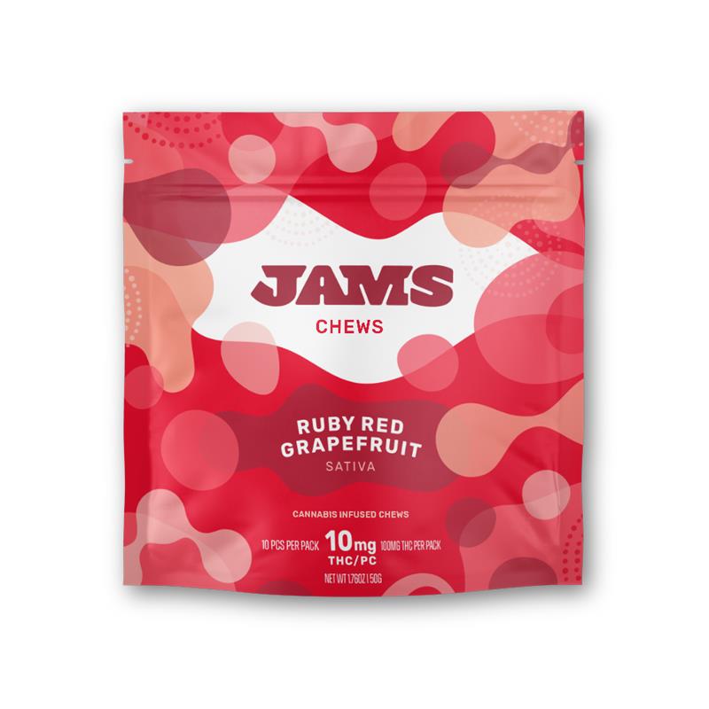 Buy JAMS Edibles Ruby Red Grapefruit Classic [10mg] 10-Pack image