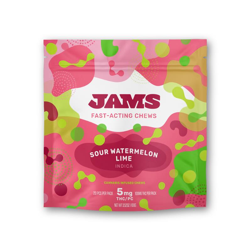 Buy JAMS Edibles Sour Watermelon Fast Acting [5mg] 20-Pack image
