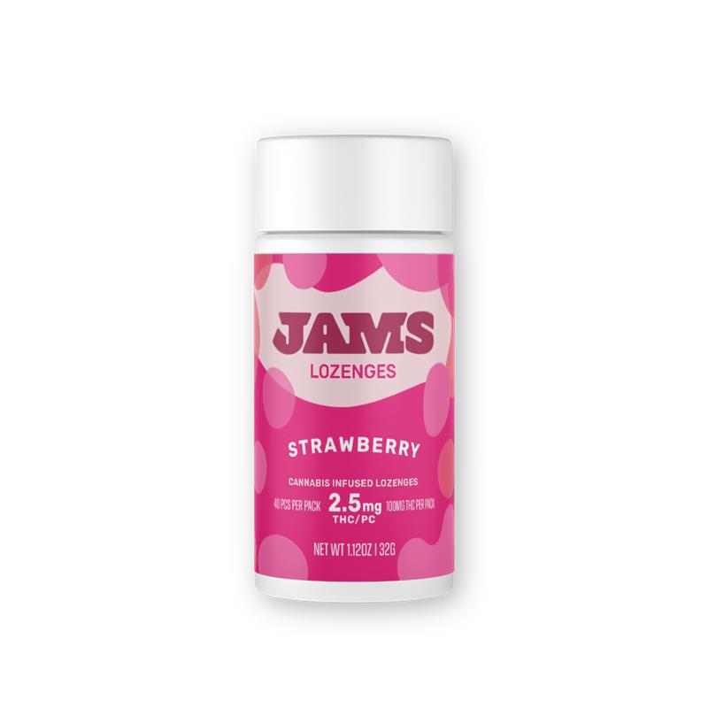 Buy JAMS Edibles Strawberry Lozenges [2.5mg] 40-Pack image