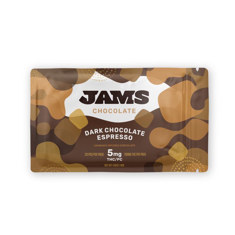 Buy JAMS Edibles Espresso Dark Chocolate [5mg] 20-Pieces image