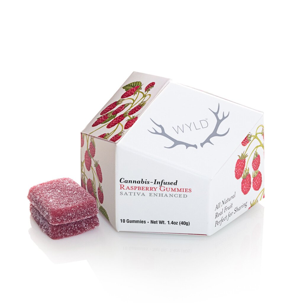 Raspberry Sativa Enhanced Gummies Wyld