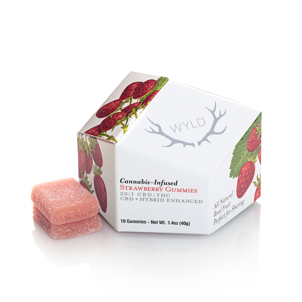 Strawberry 20:1 CBD + Hybrid Enhanced Gummies CBD: Wyld