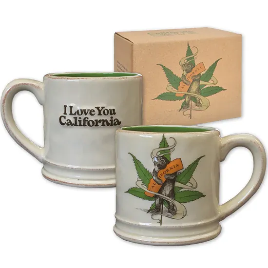 California Cannabis Bear Mug SF Mercantile