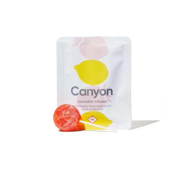 Lick It Strawberry Lemonade Sucker Canyon