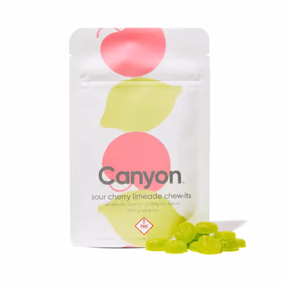 Chew It Sour Cherry Limeade Gummies Canyon