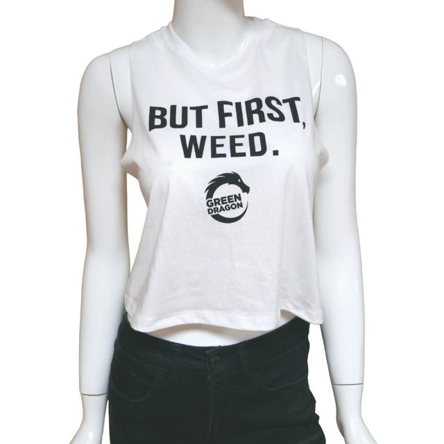 But First Weed - Women's - White Green Dragon (CO)