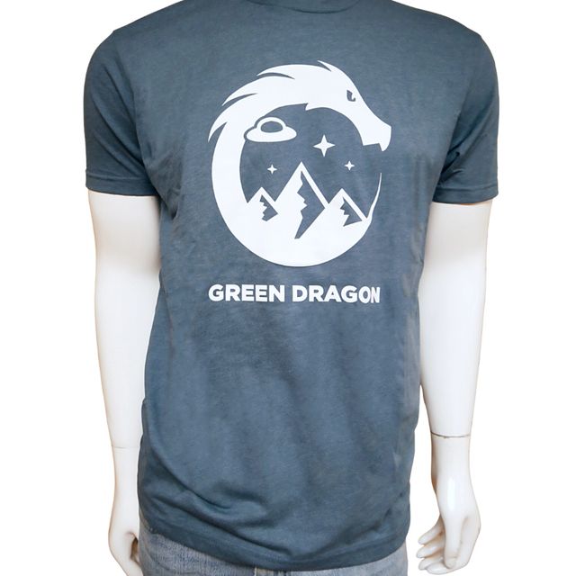 Space Dragon Heather Forest Green - Men's Green Dragon (CO)