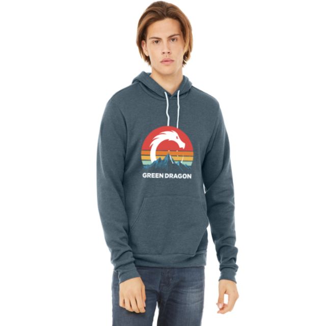 Retro Sun - Heather Navy - Unisex Green Dragon (CO)