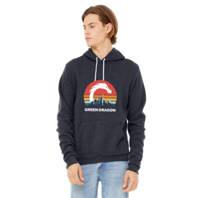 Retro Sun Heather Slate Pullover Green Dragon (CO)