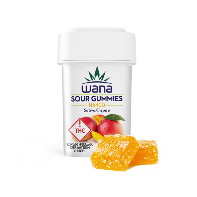 Sour Sativa Mango Gummies Wana Brands