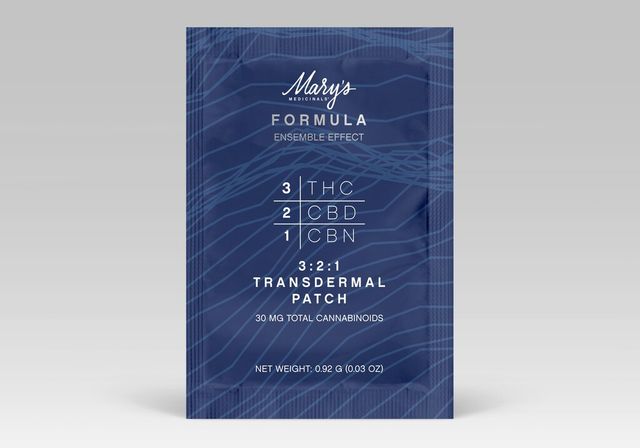 The Formula 3:2:1 THC:CBD:CBN Transdermal Patch Mary's Medicinals