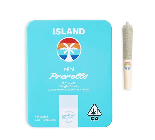 Minis Indica Preroll 5-Pack Island