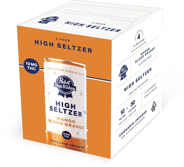 Mango Blood Orange High Seltzer Pabst Labs