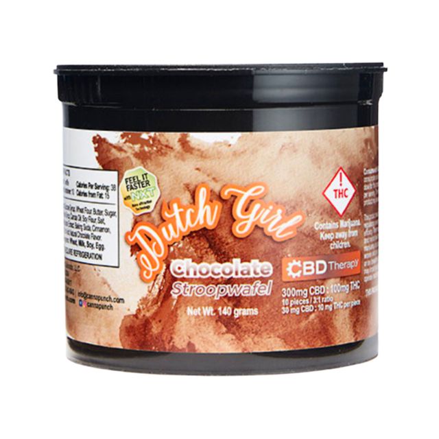 Dutch Girl Chocolate 3:1 CBD Stroopwaffle CannaPunch