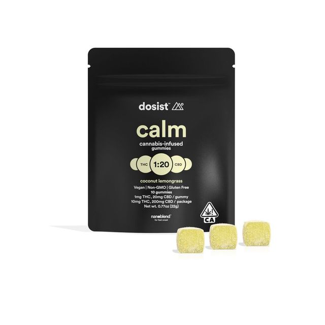 Calm: Coconut Lemongrass 1:20 Nano Gummies Dosist