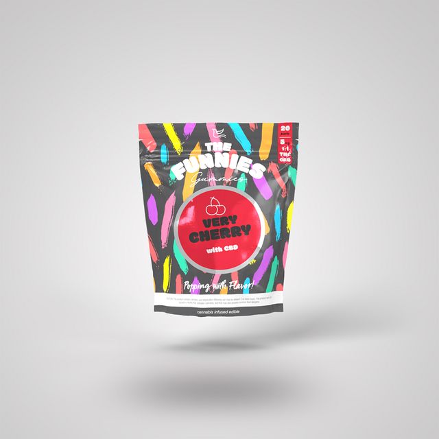1:1 Very Cherry CBD:THC The Funnies Gummies