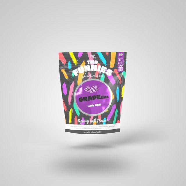2:1: Grapezzz THC:CBN:Cbg The Funnies Gummies