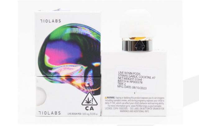 Garlic Cocktail #7 Live Rosin Pod 710 Labs