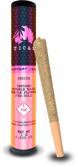Sherbet Cake Hash Infused Preroll Tical