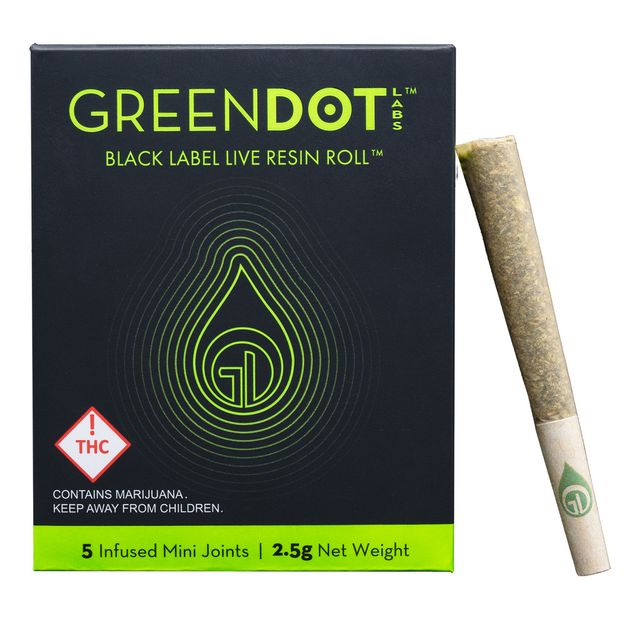 Purple Froot + Blue Apricot Infused Preroll 5-Pack Green Dot Labs