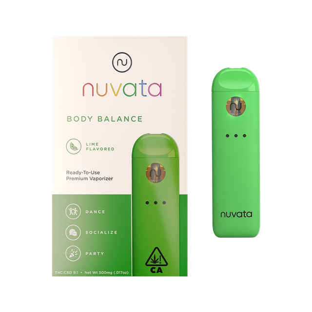 Mind Body Balance 9:1 THC: CBD - Lime Nuvata