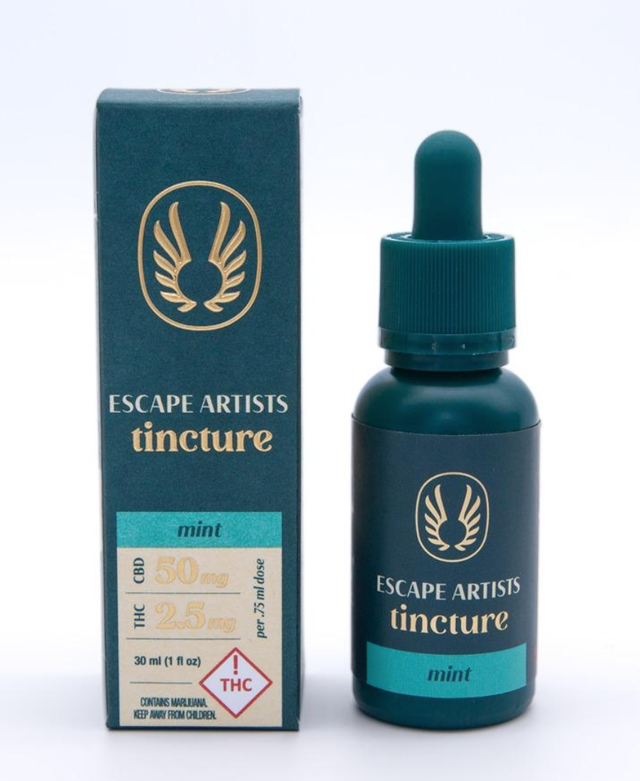 Escape Artists 20:1 2000mg CBD 100mg THC Tincture Escape Artists