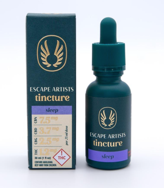 Escape Artists Sleep 300mg CBN150mg CBD 100mg CBG  Escape Artists