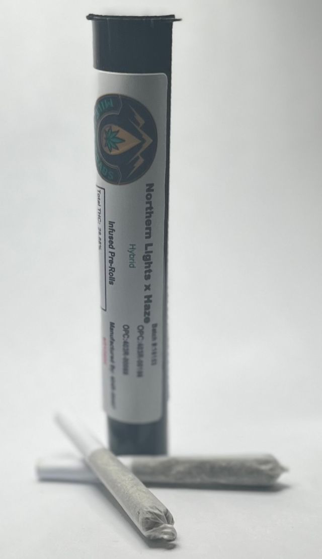 Northern Lights x Haze Infused Preroll 2-Pack Mile High Dabs