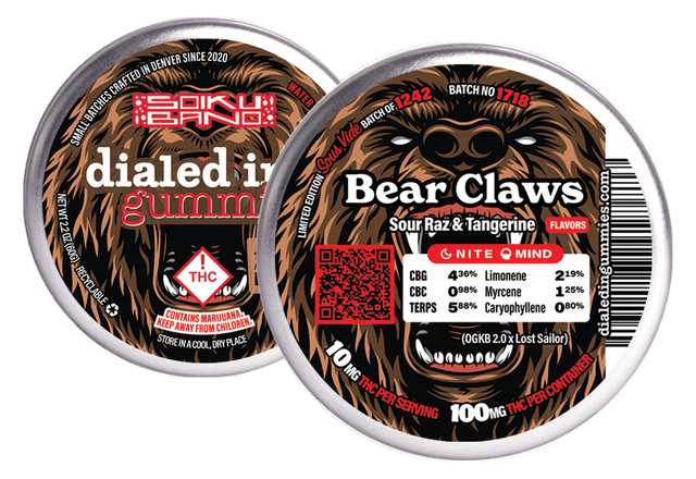 Bear Claws Gummies Dialed In