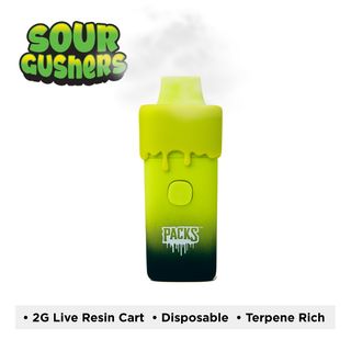 Sour Gushers Live Resin AIO Packwoods