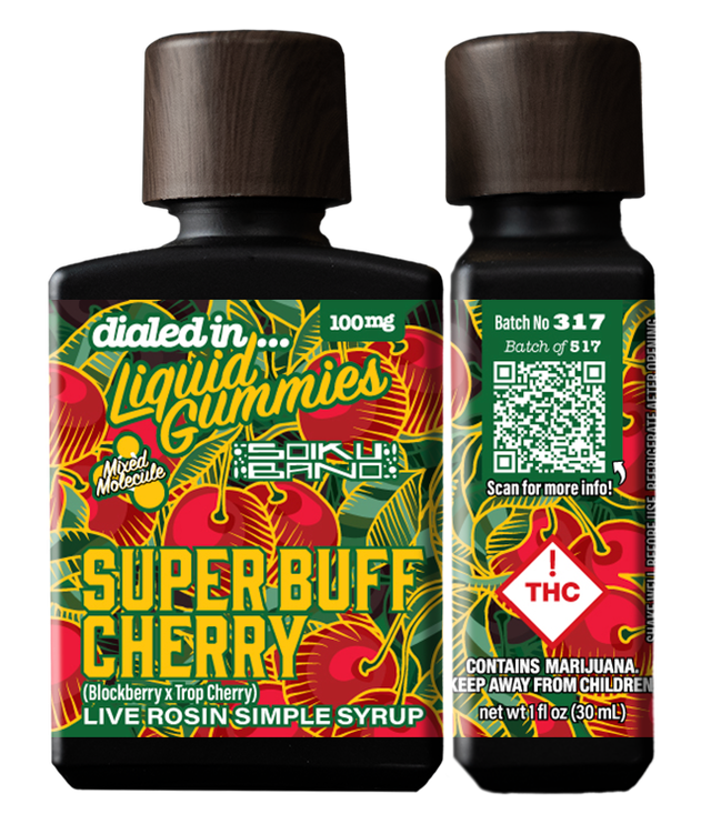 Super Buff Cherry Liquid Gummies Dialed In