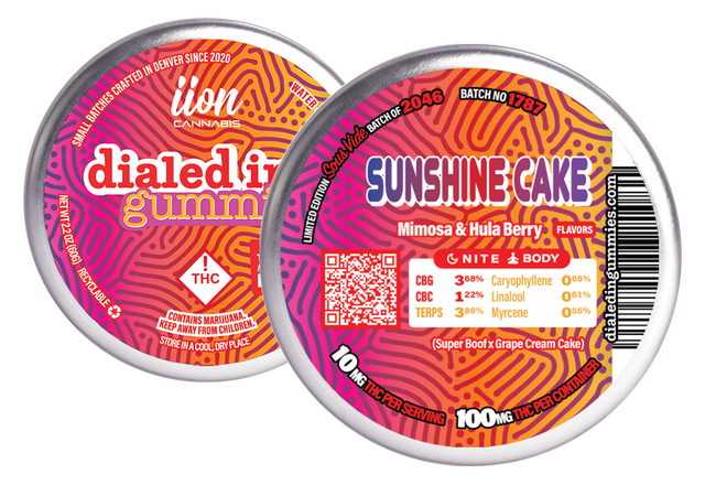 Sunshine Cake Gummies Dialed In