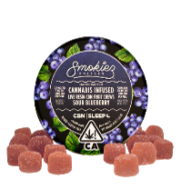 Blueberry Live Resin 1:2 CBN:THC Fruit Chews Smokiez